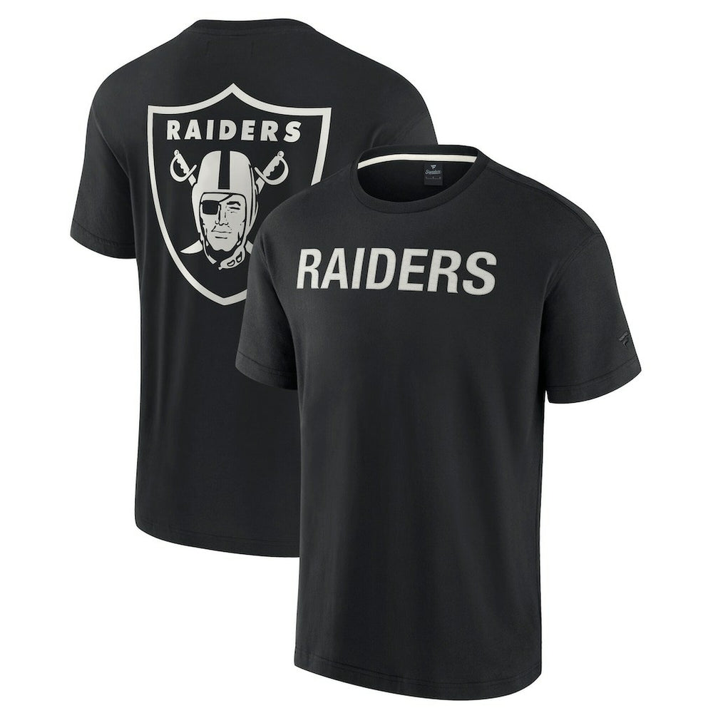 Las Vegas Raiders Unisex Elements Super Soft Short Sleeve T-Shirt - Black T-shirts