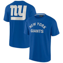 New York Giants Unisex Elements Super Soft Short Sleeve T-Shirt - Royal T-shirts