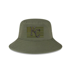 Kansas City Royals New Era 2023 Armed Forces Day Bucket Hat - Green Hats
