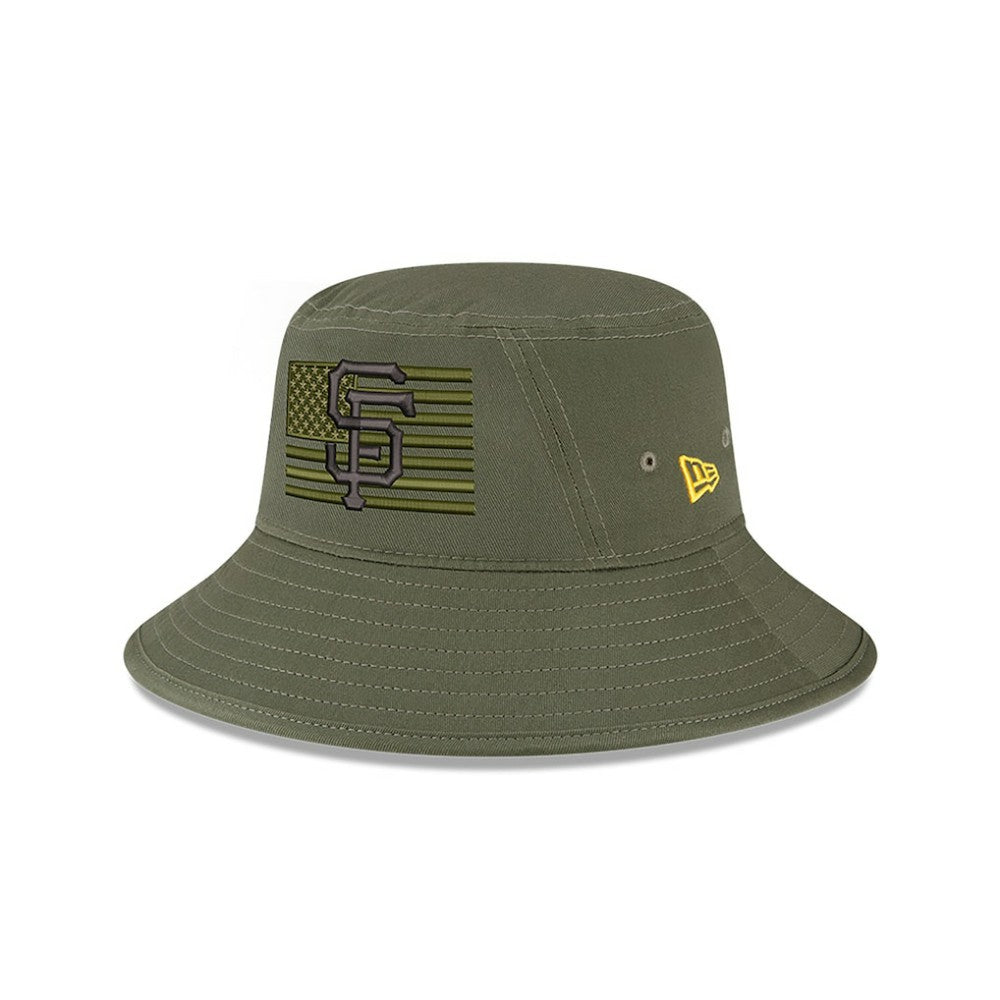 San Francisco Giants New Era 2023 Armed Forces Day Bucket Hat - Green Hats