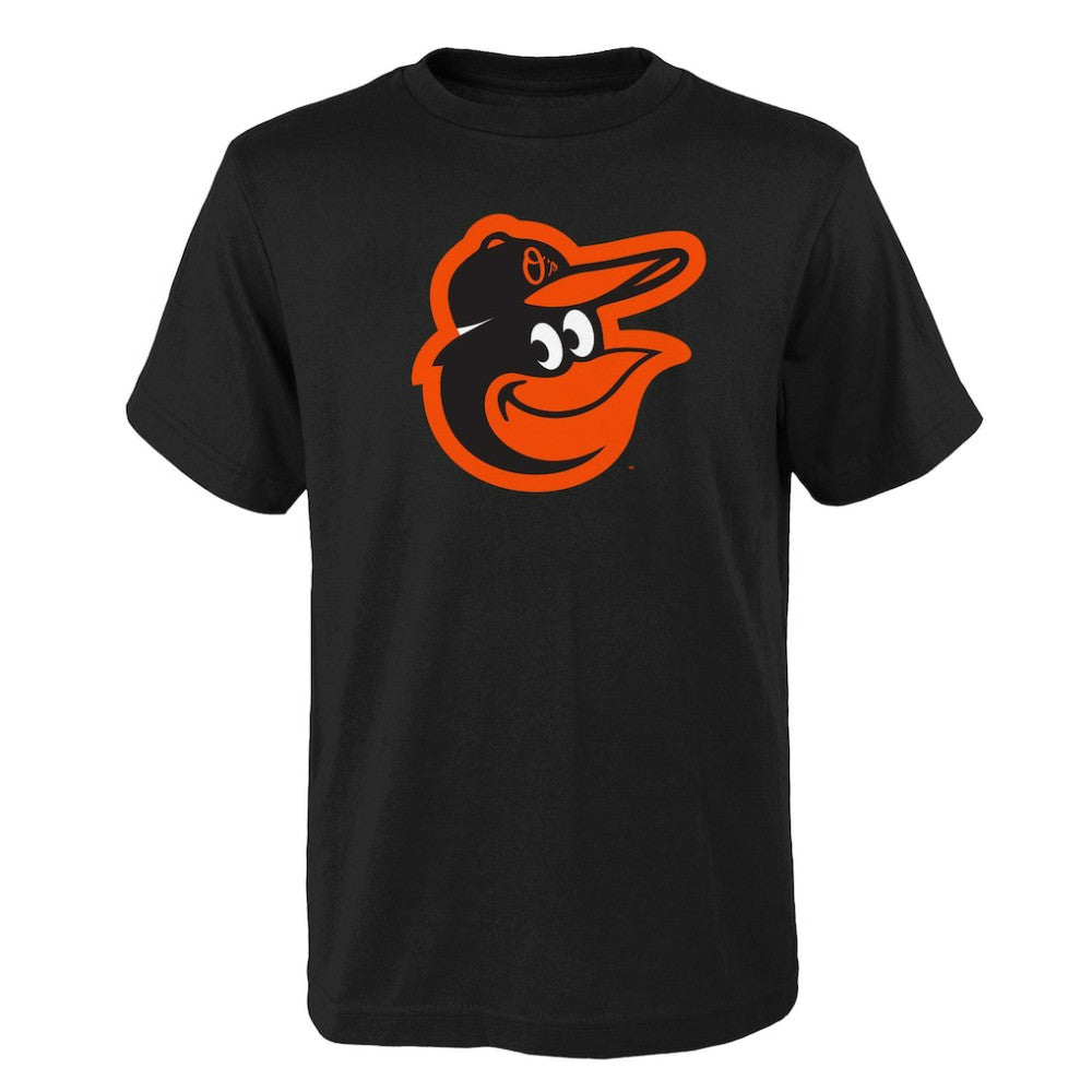 Baltimore Orioles Youth Logo Primary Team T-Shirt - Black T-shirts