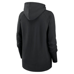 Las Vegas Raiders Women's Asymmetrical Raglan Full-Zip Hoodie - Black Hoodies
