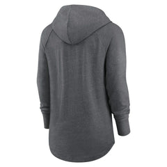 Dallas Cowboys Women's Raglan Funnel Neck Pullover Hoodie - Heather Charcoal Hoodies