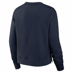 Tennessee Titans Women's High Hip Fleece Pullover Sweatshirt - Navy Pullover