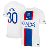 Lionel Messi Paris Saint-Germain 2022/23 Third Breathe Stadium Replica Player Jersey White - Nike cheap