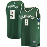 Bobby Portis Milwaukee Bucks Fast Break Replica Jersey Icon Edition Green - Fanatics