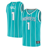 LaMelo Ball Charlotte Hornets Fast Break Replica Jersey Icon Edition Teal - Fanatics
