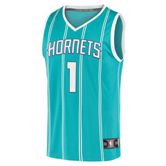 LaMelo Ball Charlotte Hornets Fast Break Replica Jersey Icon Edition Teal - Fanatics