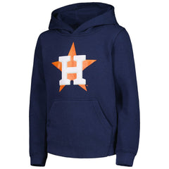 Houston Astros Youth Team Primary Logo Pullover Hoodie - Navy Hoodies