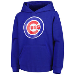 Chicago Cubs Youth Team Primary Logo Pullover Hoodie - Royal Hoodies