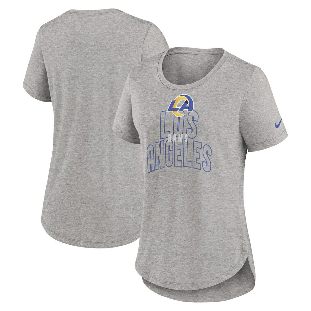 Los Angeles Rams Women's Fashion Tri-Blend T-Shirt - Heather Gray T-shirts