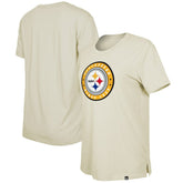 Pittsburgh Steelers New Era Women's 2023 NFL Draft T-Shirt - Cream T-shirts
