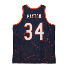 Walter Payton Chicago Bears 1983 Player Burst Tank Top - Navy Tops