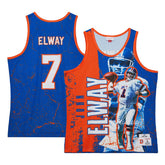 John Elway Denver Broncos 1994 Player Burst Tank Top - Royal Tops