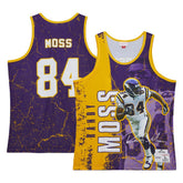 Randy Moss Minnesota Vikings 1998 Player Burst Tank Top - Purple Tops