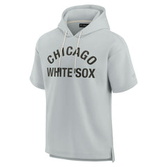 Chicago White Sox Fanatics Unisex Elements Super Soft Fleece Short Sleeve Pullover Hoodie - Gray Hoodies