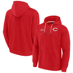 Cincinnati Reds Fanatics Unisex Elements Super Soft Fleece Pullover Hoodie - Red Hoodies