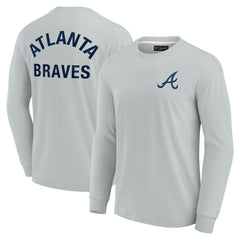 Atlanta Braves Fanatics Unisex Elements Super Soft Long Sleeve T-Shirt - Gray T-shirts