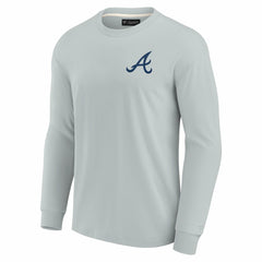 Atlanta Braves Fanatics Unisex Elements Super Soft Long Sleeve T-Shirt - Gray T-shirts