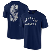 Seattle Mariners Fanatics Unisex Elements Super Soft Short Sleeve T-Shirt - Navy T-shirts