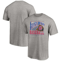 Atlanta Braves Cooperstown Collection Winning Time T-Shirt - Heather Gray T-shirts