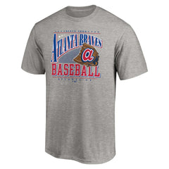 Atlanta Braves Cooperstown Collection Winning Time T-Shirt - Heather Gray T-shirts