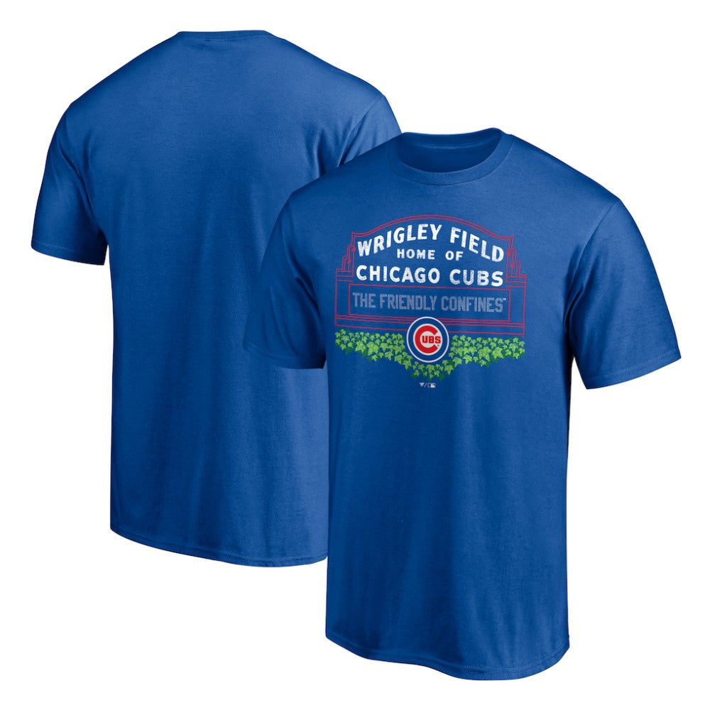 Chicago Cubs Wrigley Field Long Ball T-Shirt - Royal T-shirts