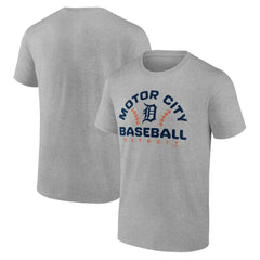 Detroit Tigers Team Go For Two T-Shirt - Heather Gray T-shirts