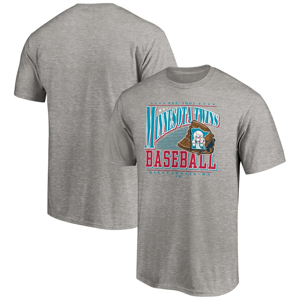 Minnesota Twins Cooperstown Collection Winning Time T-Shirt - Heather Gray T-shirts