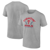 Philadelphia Phillies Team Go For Two T-Shirt - Heather Gray T-shirts