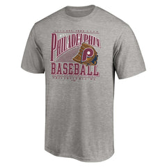 Philadelphia Phillies Cooperstown Collection Winning Time T-Shirt - Heather Gray T-shirts
