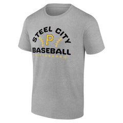 Pittsburgh Pirates Team Go For Two T-Shirt - Heather Gray T-shirts
