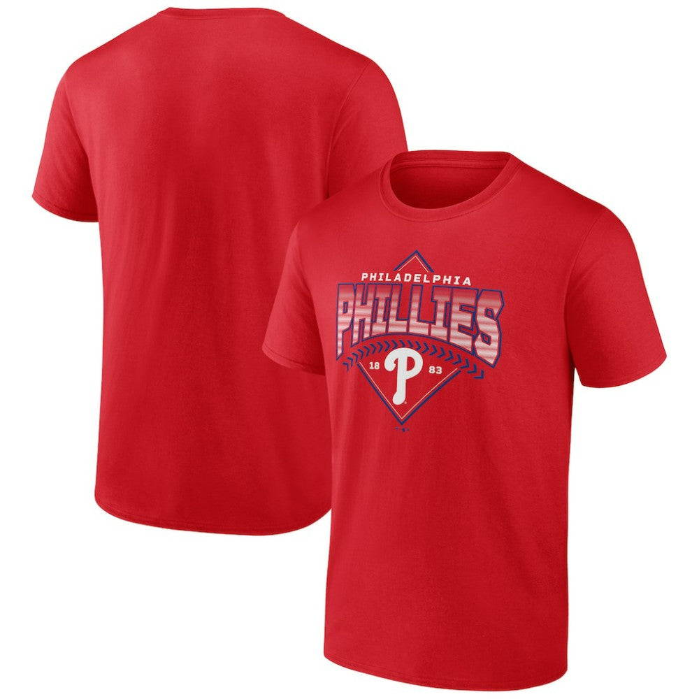 Philadelphia Phillies Ahead In The Count T-Shirt - Red T-shirts