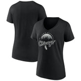 Chicago White Sox Women's One Champion V-Neck T-Shirt - Black T-shirts