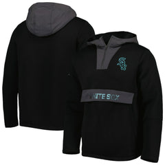 Chicago White Sox Levelwear Ruckus Quarter-Zip Hoodie - Black Hoodies