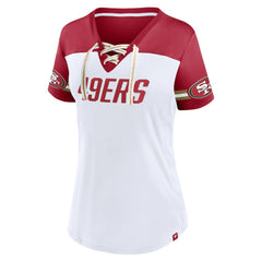Deebo Samuel San Francisco 49ers Women's Athena Name & Number V-Neck Top - White Tops