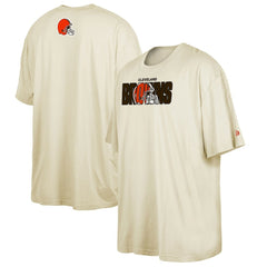 Cleveland Browns New Era 2023 NFL Draft Big & Tall T-Shirt - Cream T-shirts