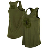 Chicago White Sox New Era Women's 2023 Armed Forces Day Racerback Tank Top - Olive Tanks
