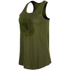 Chicago White Sox New Era Women's 2023 Armed Forces Day Racerback Tank Top - Olive Tanks