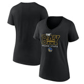 Golden State Warriors Women's Core Hometown Launch V-Neck T-Shirt Black outlet