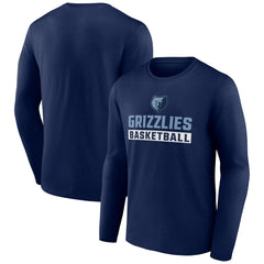 Memphis Grizzlies Let's Go Long Sleeve T-Shirt Navy