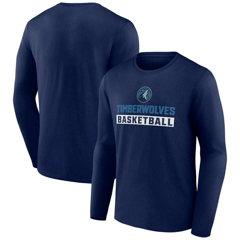 Minnesota Timberwolves Let's Go Long Sleeve T-Shirt Navy outlet