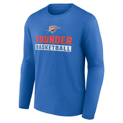 Oklahoma City Thunder Let's Go Long Sleeve T-Shirt Blue