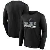 San Antonio Spurs Let's Go Long Sleeve T-Shirt Black outlet