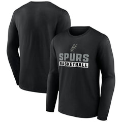 San Antonio Spurs Let's Go Long Sleeve T-Shirt Black outlet