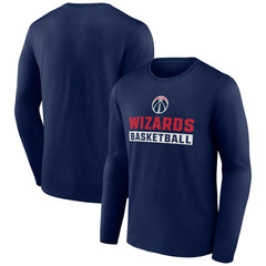 Washington Wizards Let's Go Long Sleeve T-Shirt Navy