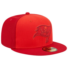 Tampa Bay Buccaneers New Era Tri-Tone 59FIFTY Fitted Hat - Red Hats