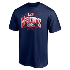 Montreal Canadiens Hometown Collection Push Ahead T-Shirt - Navy | US 5059391