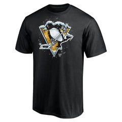 Pittsburgh Penguins Snow Logo T-Shirt - Black | US 5060011