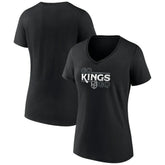 Los Angeles Kings Women's Active Edge V-Neck T-Shirt - Black | US 5060085
